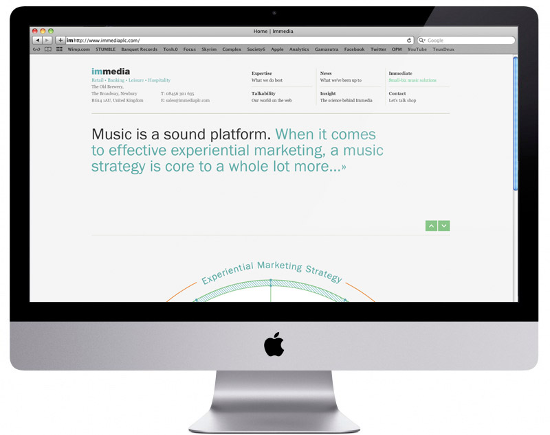 Immedia Plc. Website Launch